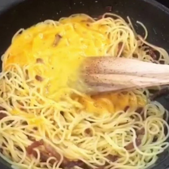 Leckere Spaghetti Carbonara