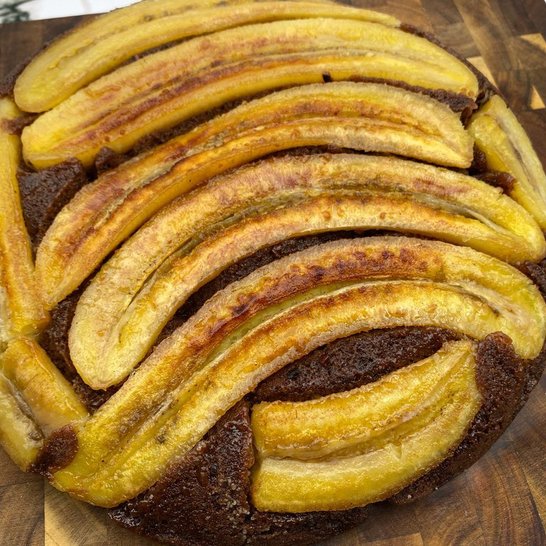 Schoko-Bananenkuchen aus der Pfanne