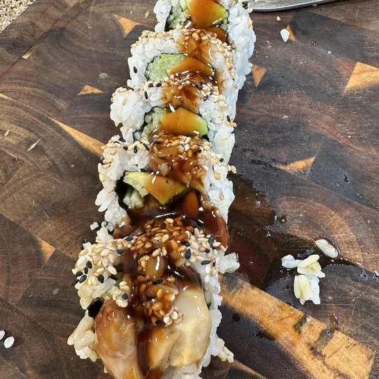 Chicken Teriyaki Roll und Hand Roll